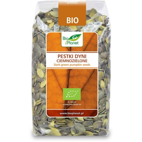 PESTKI DYNI CIEMNOZIELONE BIO UPRAWIANE W EUROPIE 350 g - BIO PLANET