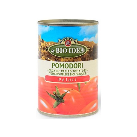 POMIDORY PELATI BEZ SKÓRY W PUSZCE BIO 400 g - LA BIO IDEA