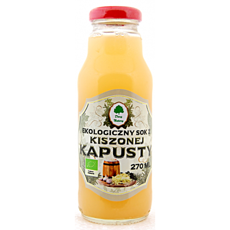 SOK Z KAPUSTY KISZONEJ BIO 270 ml - DARY NATURY