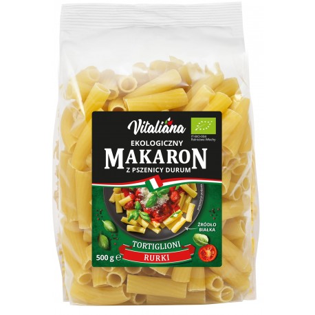 MAKARON Z PSZENICY DURUM TORTIGLIONI BIO 500 G - VITALIANA