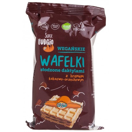 WAFELKI Z KREMEM KAKAOWO - ORZECHOWYM SŁODZONE DAKTYLAMI BIO 120 g - ME GUSTO