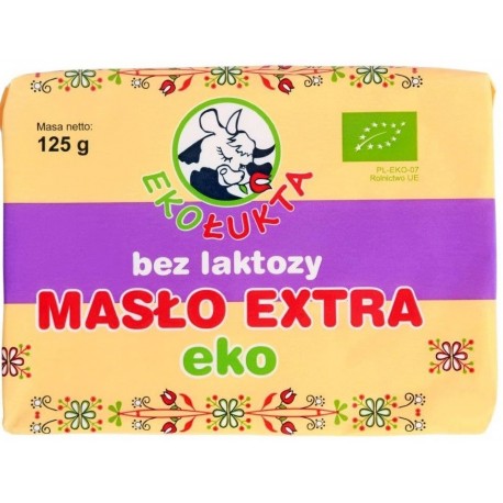 MASŁO EXTRA BEZ LAKTOZY BIO 125 g - EKO ŁUKTA