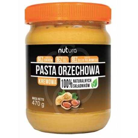 KREMOWE MASŁO ORZECHOWE 470 g - NUTURA