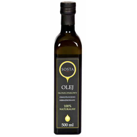 OLEJ ZE SŁONECZNIKA 0.5 l - SOSTA