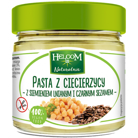 PASTA Z CIECIERZYCY Z SIEMIENIEM I SEZAMEM 190 g - HELCOM