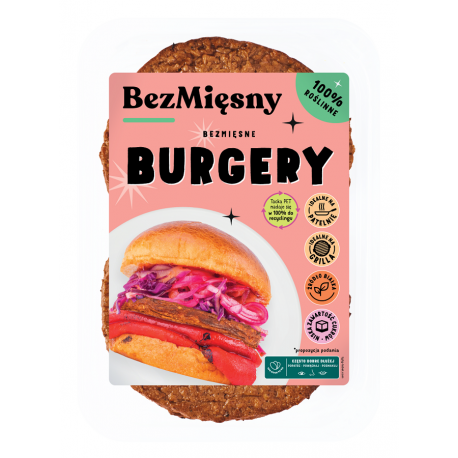 BEZMIĘSNE BURGERY 200 g - BEZMIĘSNY