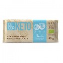 CZEKOLADA KOKOSOWA Z OLEJEM MCT BEZ DODATKU CUKRU BEZGLUTENOWA KETO BIO 40 g - COCOA