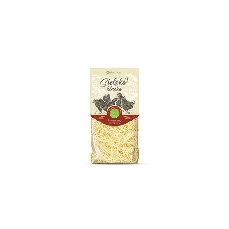 MAKARON (2-JAJECZNY) KRAJANKA CIENKA BIO 250 g - BARTOLINI (SIELSKA KLUSKA)