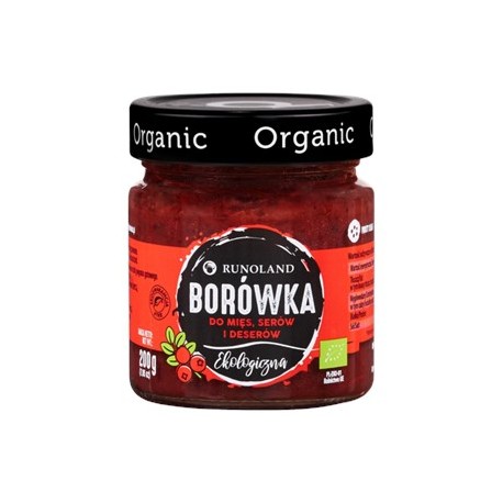 BORÓWKA DO MIĘS, SERÓW I DESERÓW BIO 200 g - RUNOLAND