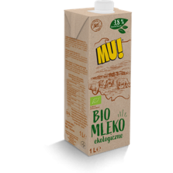 MLEKO MU! UHT (3,8 % TŁUSZCZU) BIO 1 L - WART-MILK