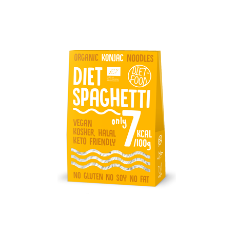 MAKARON (KONJAC) SPAGHETTI BEZGLUTENOWY BIO 385 g (300 g) - DIET-FOOD