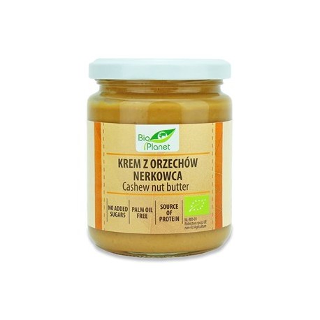 KREM Z PRAŻONYCH ORZECHÓW NERKOWCA BIO 250 g - BIO PLANET