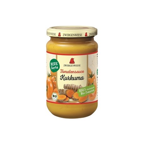 SOS Z ŻÓŁTYCH POMIDORÓW Z KURKUMĄ BEZGLUTENOWY BIO 340 ml - ZWERGENWIESE