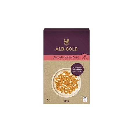 MAKARON PROTEINOWY (Z CIECIERZYCY) ŚWIDERKI BEZGLUTENOWY BIO 250 g - ALB-GOLD