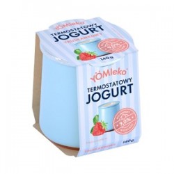 JOGURT TERMOSTATOWY TRUSKAWKOWY 9 % BIO 140 g - YÖMLEKO