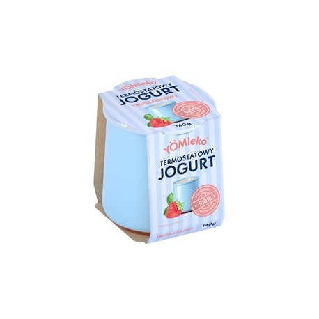 JOGURT TERMOSTATOWY TRUSKAWKOWY 9 % BIO 140 g - YÖMLEKO