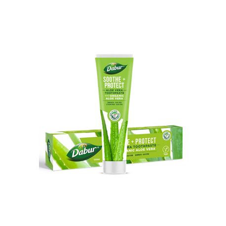 PASTA DO ZĘBÓW UKOJENIE + OCHRONA Z ALOESEM BEZ FLUORU 100 ml - DABUR