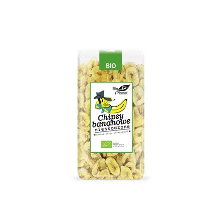 CHIPSY BANANOWE NIESŁODZONE BIO 350 g - BIO PLANET