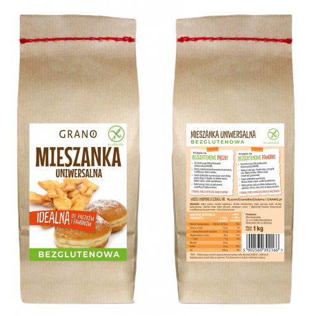 MIESZANKA UNIWERSALNA BEZGLUTENOWA 1 kg - GRANO