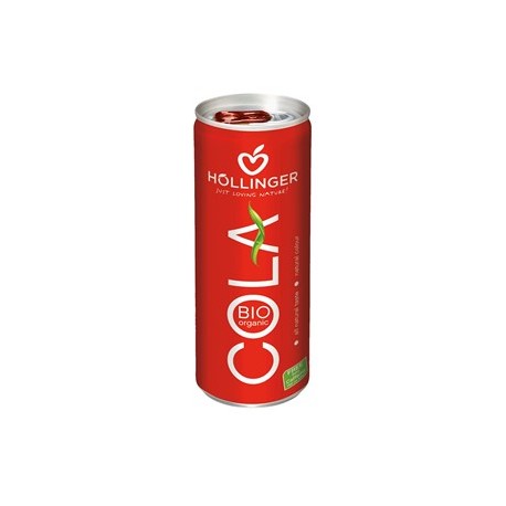NAPÓJ COLA BEZKOFEINOWY BIO 250 ml (PUSZKA) - HOLLINGER