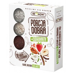 KULKI OWOCOWO - ORZECHOWE BEZ DODATKU CUKRÓW (12 x 12 g) 144 g - PORCJA DOBRA