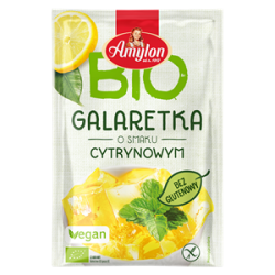 GALARETKA Z AGAREM O SMAKU CYTRYNOWYM BEZGLUTENOWA BIO 40 g - AMYLON