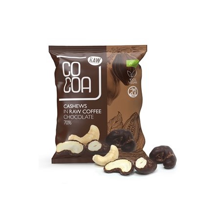 ORZECHY NERKOWCA W CZEKOLADZIE KAWOWEJ BIO 70 g - COCOA