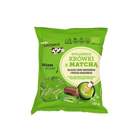 KRÓWKI Z MATCHĄ BEZMLECZNE BEZGLUTENOWE BIO 150 g - ME GUSTO (SUPER KRÓWKA)
