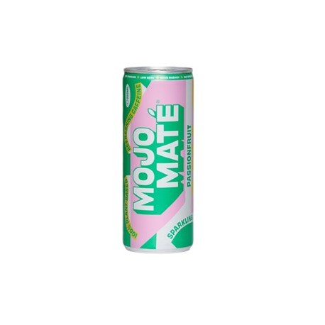 NAPÓJ GAZOWANY Z MARAKUJĄ I YERBA MATE BIO 250 ml - MOJO MATE