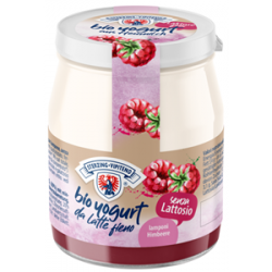 JOGURT MALINOWY Z MLEKA SIENNEGO BEZGLUTENOWY BIO 150 g (SŁOIK) - STERZING-VIPITENO