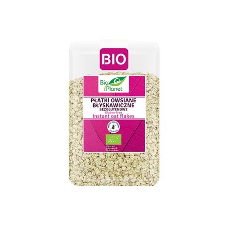 PŁATKI OWSIANE BŁYSKAWICZNE BEZGLUTENOWE BIO 1 kg - BIO PLANET