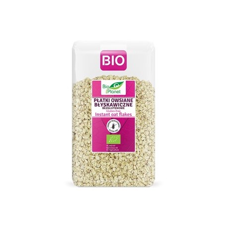 PŁATKI OWSIANE BŁYSKAWICZNE BEZGLUTENOWE BIO 600 g - BIO PLANET