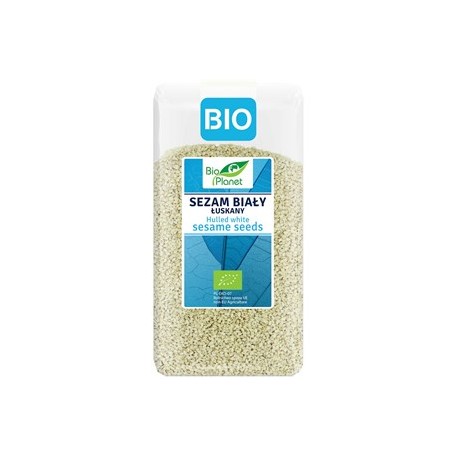 SEZAM BIAŁY ŁUSKANY BIO 400 g - BIO PLANET