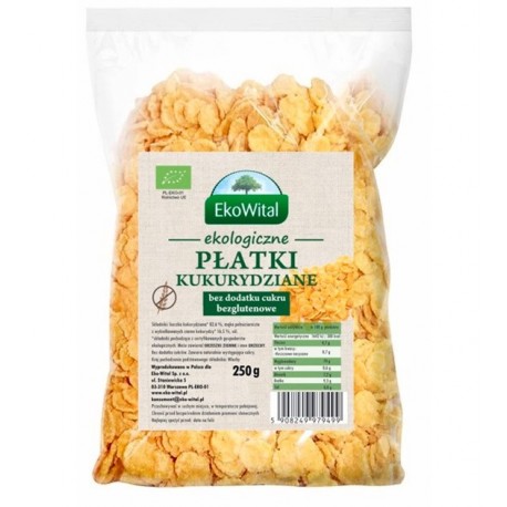 PŁATKI KUKURYDZIANE BEZ DODATKU CUKRU BIO 300G - EKOWITAL