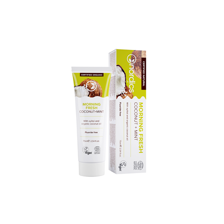 PASTA DO ZĘBÓW MORNING FRESH BEZ FLUORU ECO 75 ml - NORDICS