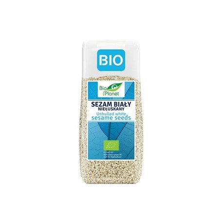 SEZAM BIAŁY NIEŁUSKANY BIO 200 g - BIO PLANET