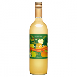 KOMBUCHA O SMAKU CYDRU I MANGO BIO 750 ml - DELIKATNA