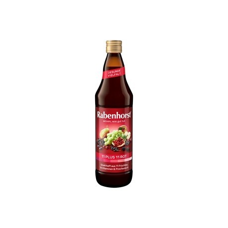 SOK WIELOOWOCOWY (CZERWONY) MULTIWITAMINA 11 PLUS 11 NFC 750 ml - RABENHORST