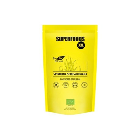 SPIRULINA SPROSZKOWANA BIO 600 g - BIO PLANET SUPERFOODS